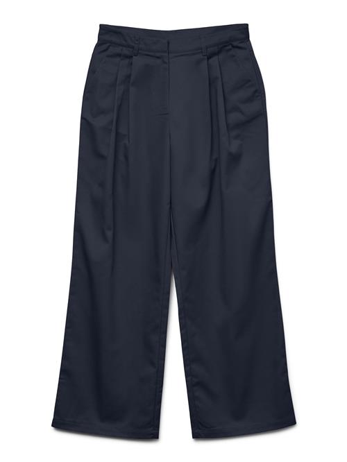 Aware Bukser med lægfolder 'AWSOVINA'  natblå