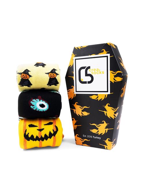Crea Socks Sokker 'Halloween'  blandingsfarvet