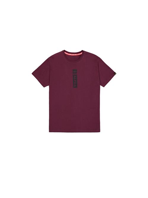 ALPHA INDUSTRIES Bluser & t-shirts 'Alpha Puff'  kirsebærsrød / sort
