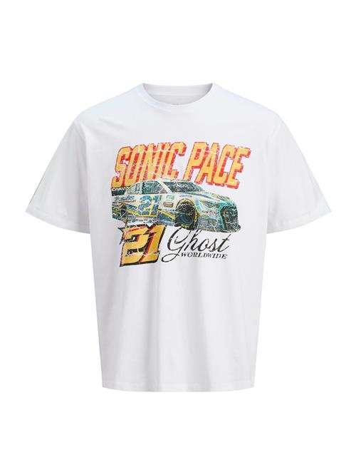 JACK & JONES Bluser & t-shirts 'JORFormula Gallery'  lyseblå / gul / mørkeorange / hvid