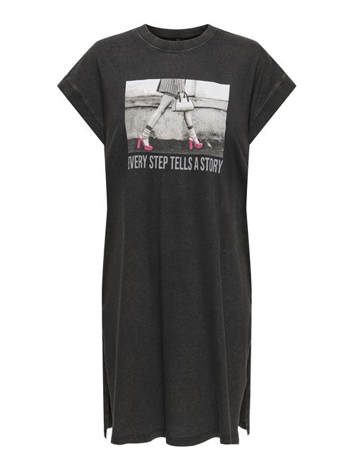 ONLY Kjole 'ONLLUCY'  lysegrå / lyserød / sort