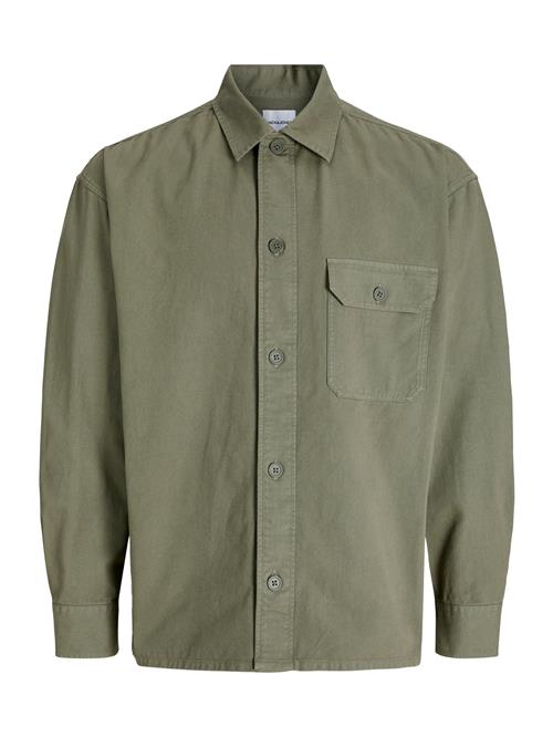 JACK & JONES Skjorte 'JJEDover'  mørkegrøn