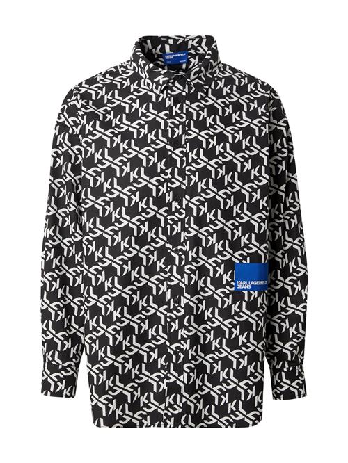 KARL LAGERFELD JEANS Skjorte  sort / hvid
