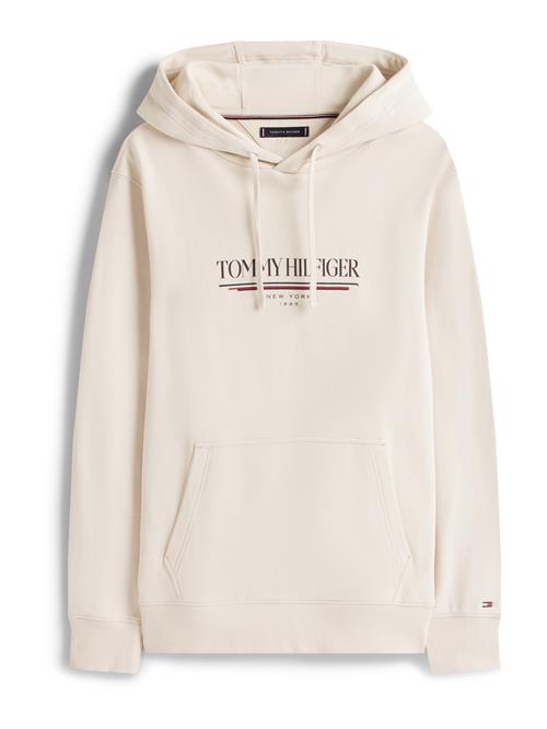 TOMMY HILFIGER Sweatshirt 'BRAND LOVE'  ecru / rød / sort / hvid