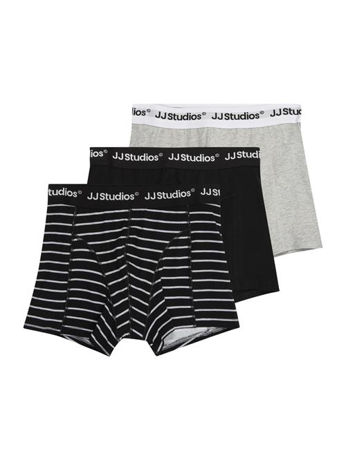 Jack & Jones Junior Underbukser 'JACSOHO'  grå-meleret / sort / hvid