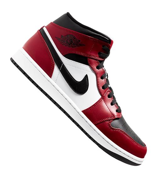 Jordan Sneaker high 'Air 1'  brandrød / sort / hvid