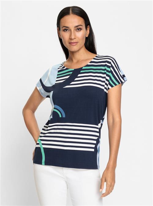 heine Shirts  marin / turkis / pastelblå / hvid