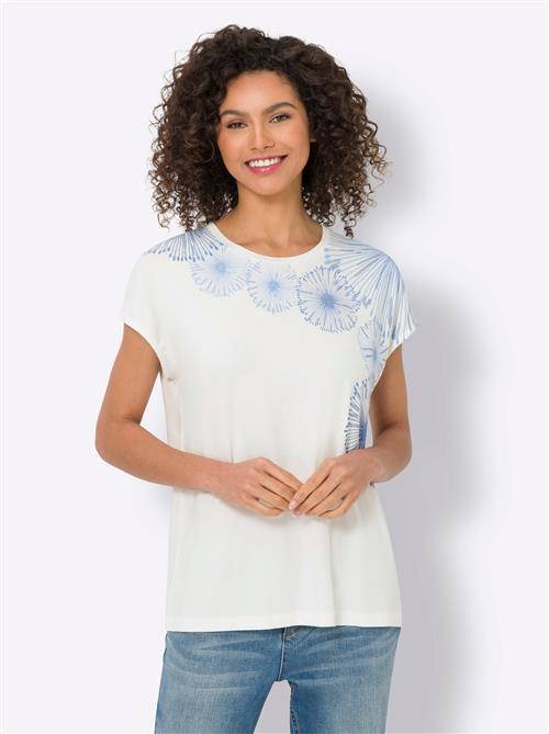 heine Shirts  blå / hvid