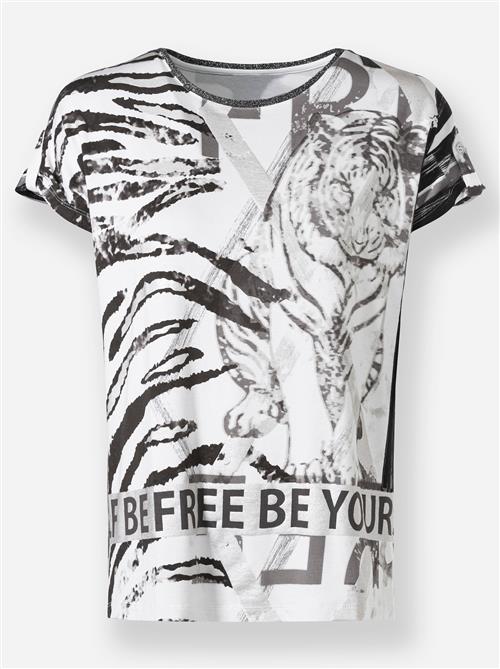 heine Shirts  sort / hvid