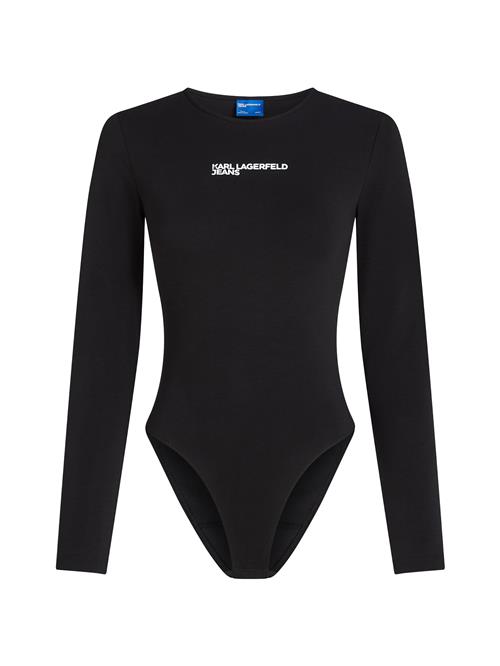 KARL LAGERFELD JEANS Shirtbody  sort / hvid