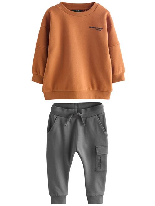 Next Joggingdragt  karamel / mørkegrå