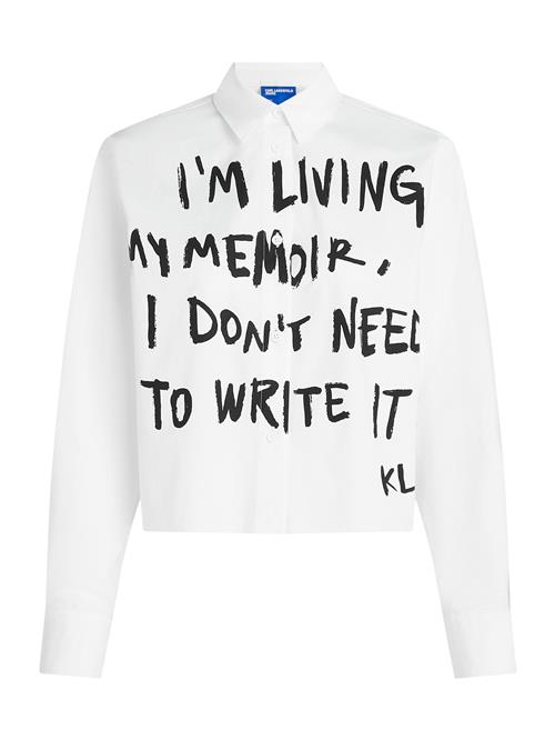 KARL LAGERFELD JEANS Bluse  sort / hvid