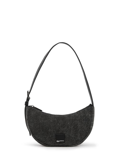 KARL LAGERFELD JEANS Skuldertaske  black denim / hvid
