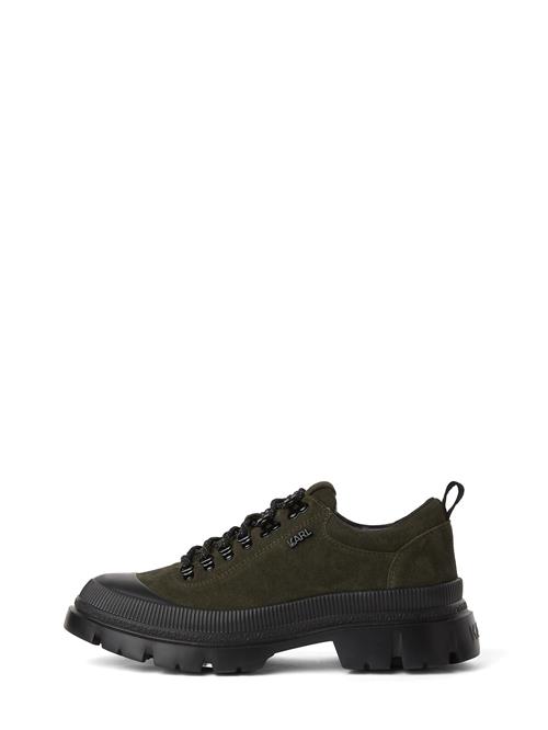 Karl Lagerfeld Snøresko  khaki / sort