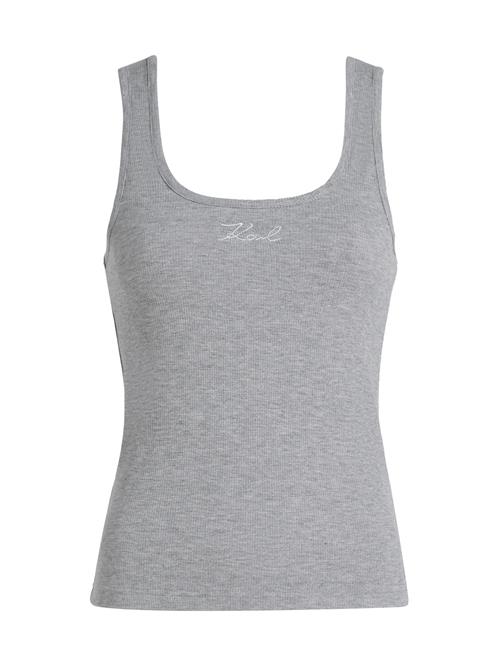 Karl Lagerfeld Overdel  grå / hvid