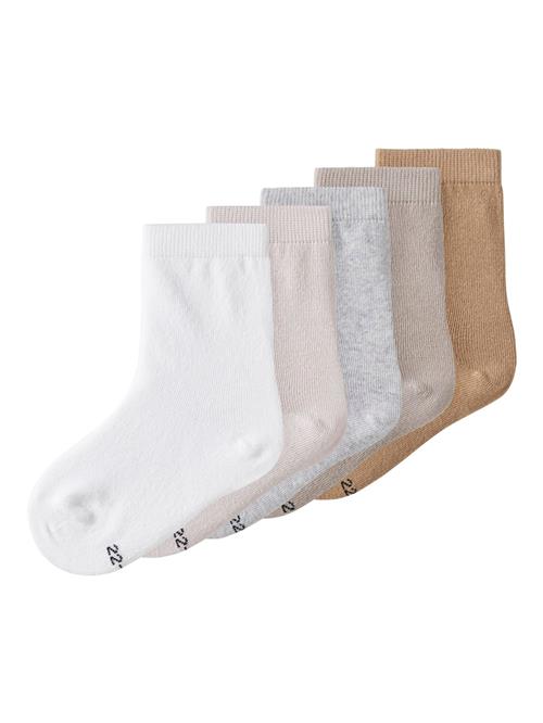 TWO SOON Sokker  camel / mørkebeige / grå-meleret / hvid