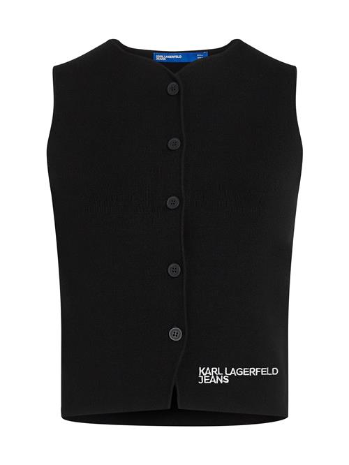 KARL LAGERFELD JEANS Strikvest  sort / hvid