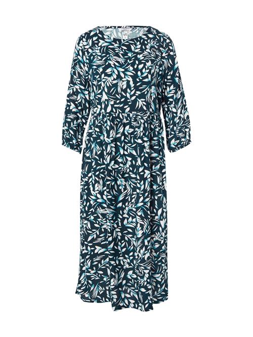 ZABAIONE Kjole 'Ar44i'  turkis / petroleum / hvid