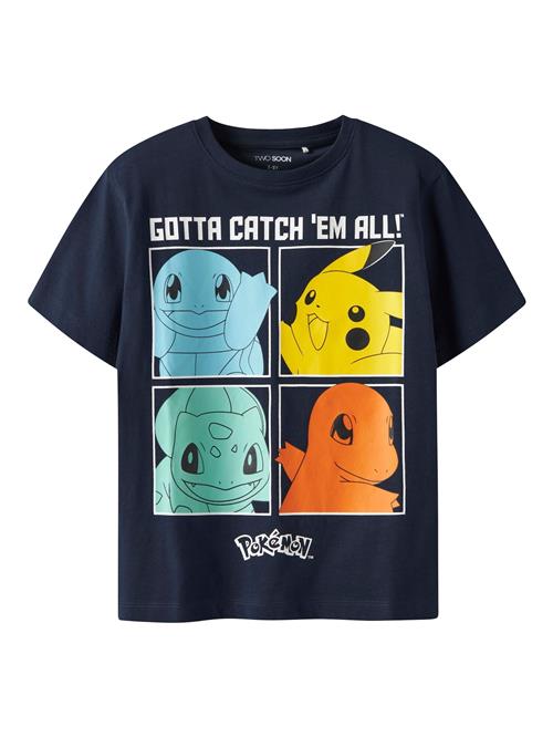 TWO SOON Shirts 'Pokémon'  navy / gul / orange / hvid