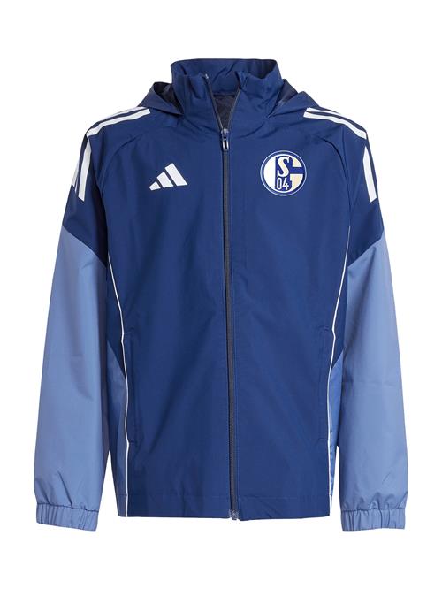 ADIDAS PERFORMANCE Sportsjakke 'FC Schalke 04'  blå / røgblå / hvid