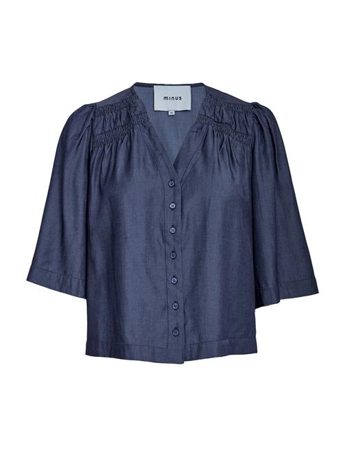 minus Bluse 'Levana'  blue denim
