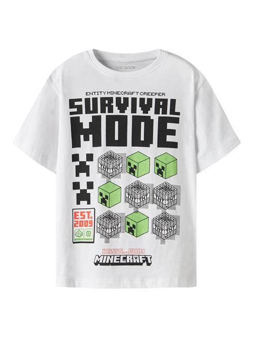 TWO SOON Shirts 'Minecraft'  grøn / orange / sort / hvid