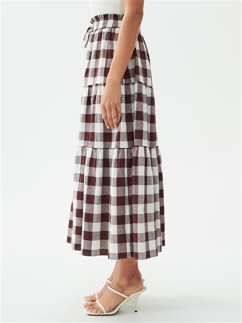 Willa Nederdel 'Devin'  brun / hvid