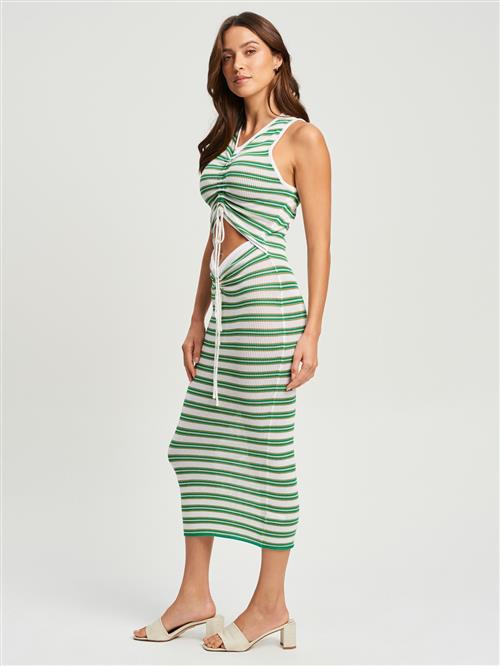 St MRLO Kjole 'Shantee'  grøn / hvid