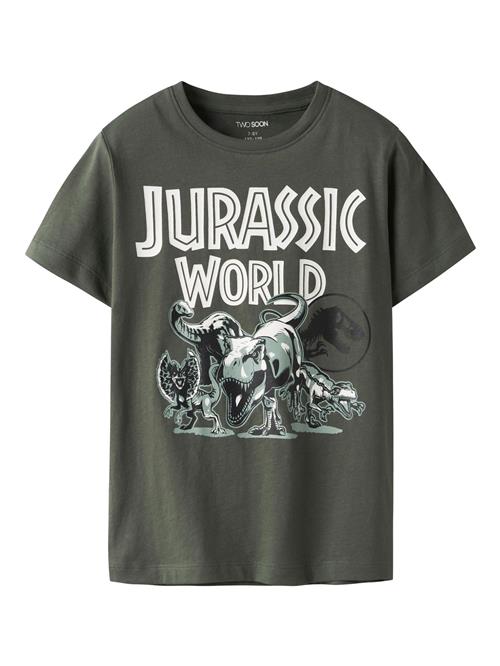 TWO SOON Shirts 'Jurassic World'  grøn / pastelgrøn / lysegrøn / sort
