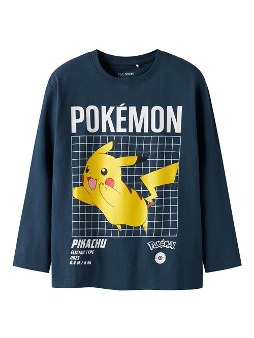 TWO SOON Shirts 'Pokémon'  cyanblå / gul / rosé / sort