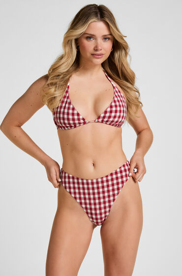 Hunkemöller Highleg Højtaljet Bikinibund Amalfi Rød