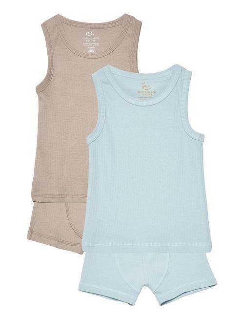 Copenhagen Colors | Rib Jersey 2Pack Tank-Top And Boxershorts | 104