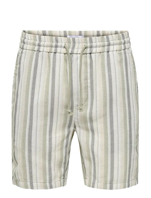 ONLY & SONS | Onstrev Life Reg Struc Stripe Shorts | XXL