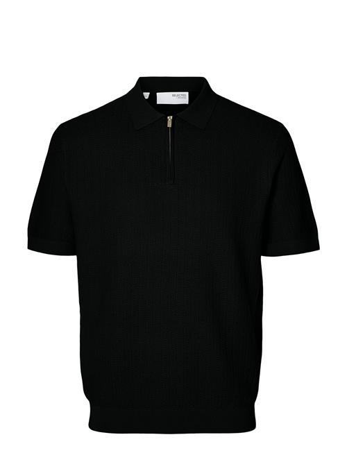 Selected | Slmcran Ss Knit Structure Zip Polo Noos | L