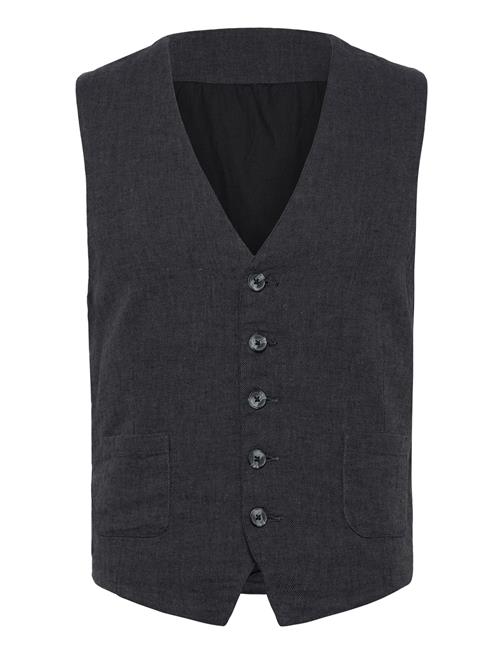Lindbergh | Cotton Linen Waistcoat | XL