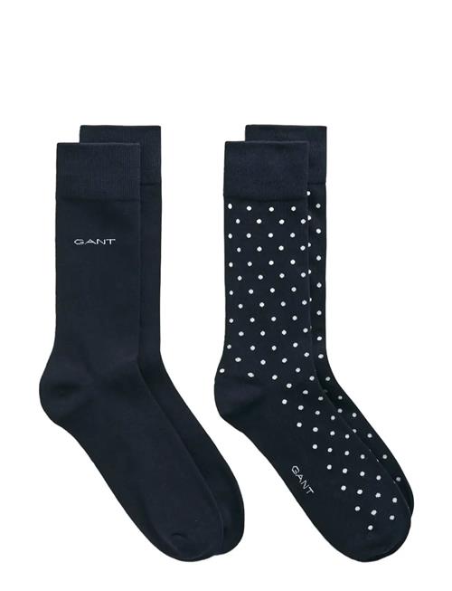 GANT | Dot And Solid Socks 2-Pack | 43-45