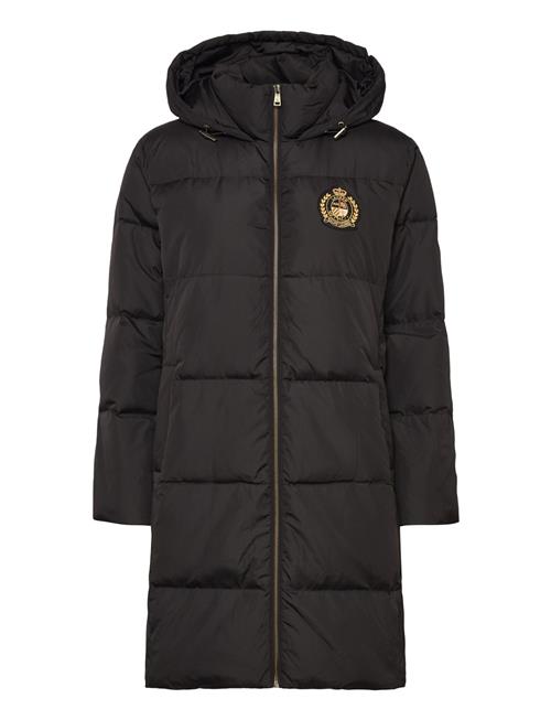 Lauren Ralph Lauren | Crest-Patch Hooded Quilted Down Coat | XL