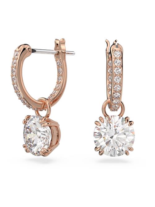 Swarovski Øreringe 'Stilla'  rosa guld / transparent