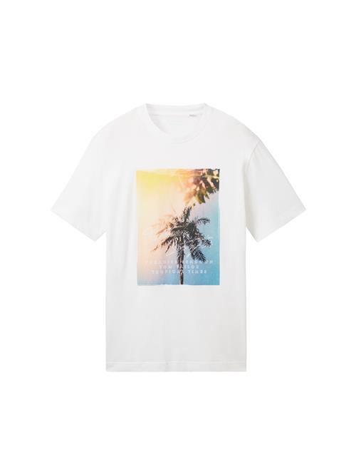 TOM TAILOR Bluser & t-shirts  lyseblå / orange / sort / hvid