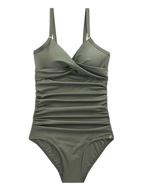 Next Formgivende badedragt  oliven