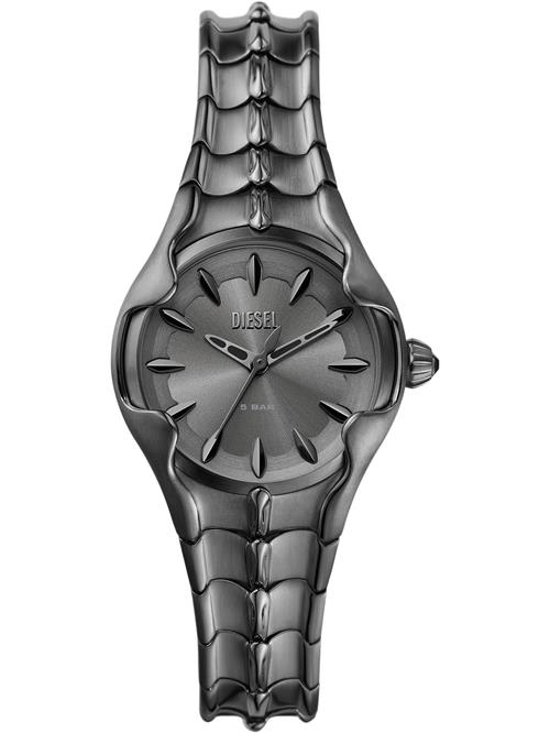 DIESEL Analogt ur 'VERT'  sølv