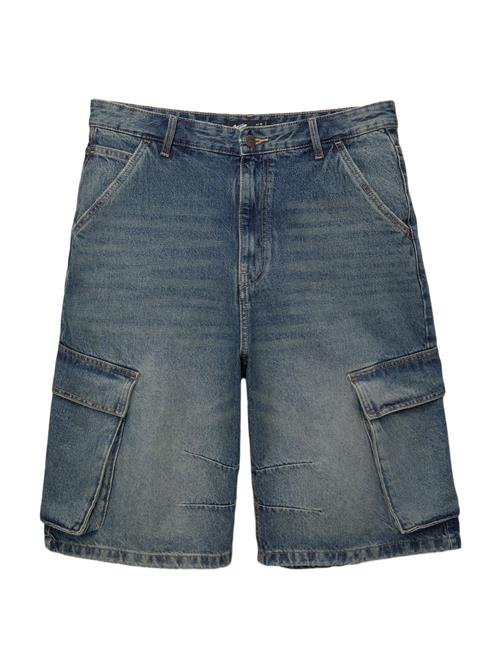 Pull&Bear Cargojeans  mørkeblå