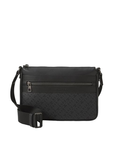 TOMMY HILFIGER Skuldertaske  basalgrå / sort