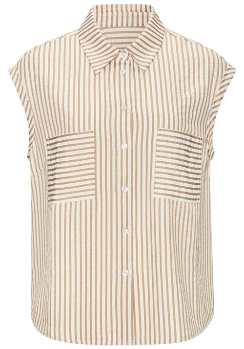 VIVANCE Bluse  creme / karamel