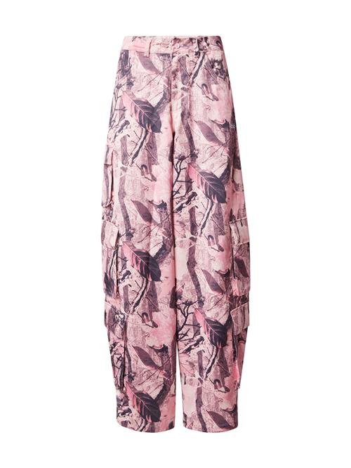 ADIDAS ORIGINALS Cargobukser 'SAT'  mørkelilla / lyserød