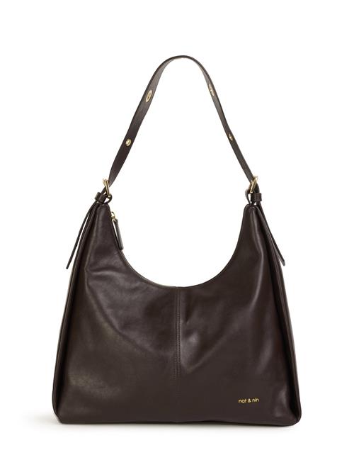 Nat&Nin Skuldertaske 'TINA'  brun / guld