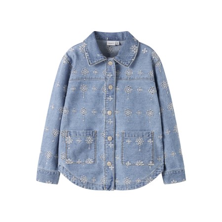 NAME IT Denim Jakke Harper Light Blue Denim Anglaise