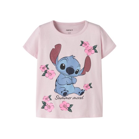 NAME IT T-shirt Ann Stitch Cradle Pink