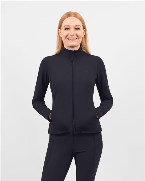 Lily Deep Blue Zip Long-Sleeve