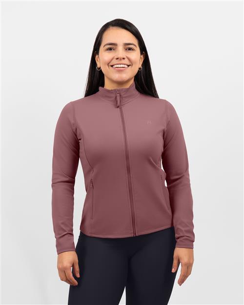 Lily Dusty Rose Zip Long-Sleeve